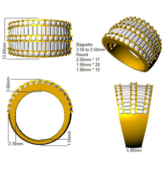 SL9242 — Ring - 9k Yellow Gold detail