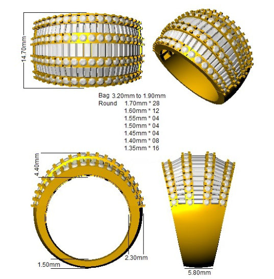 SL9291 — Ring - 9k Yellow Gold detail