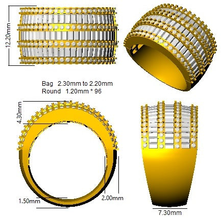 SL9292 — Ring - 9k Yellow Gold detail