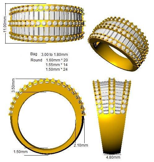 SL9297 — Ring - 9k Yellow Gold detail