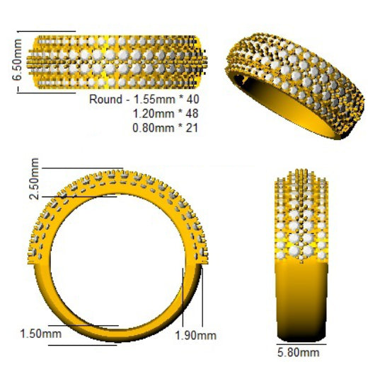 SL9334 — Ring - 18k Yellow Gold detail