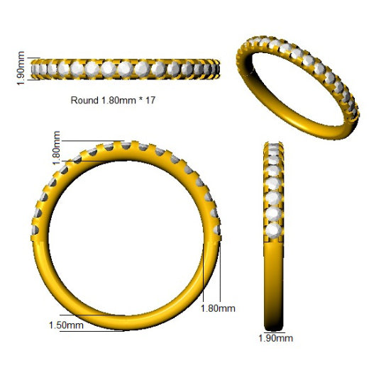 SL9362 — Ring - 9k Yellow Gold detail