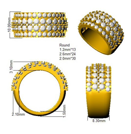 SL9377 — Ring - 9k Yellow Gold detail