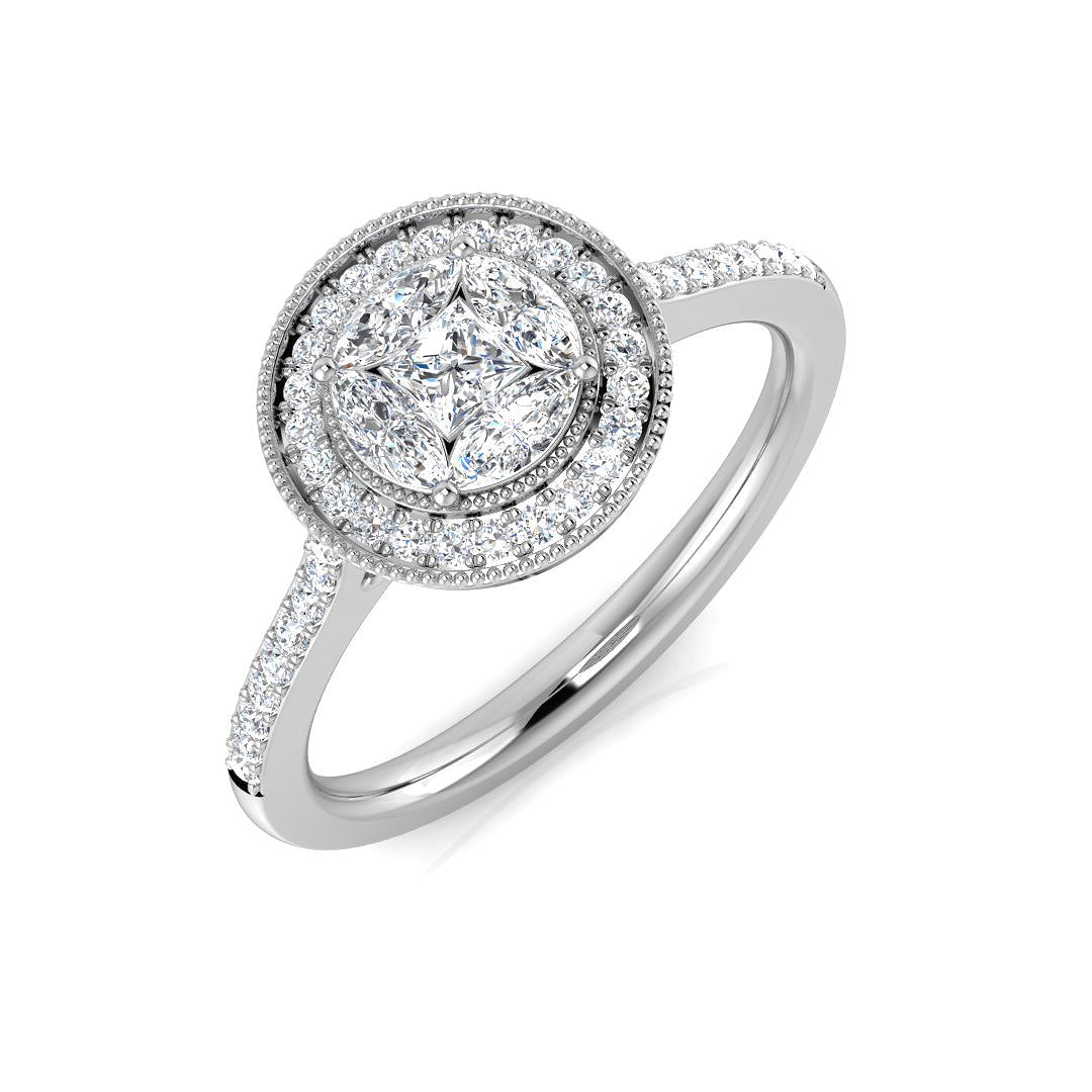 SL9384 — Ring - 9k White Gold