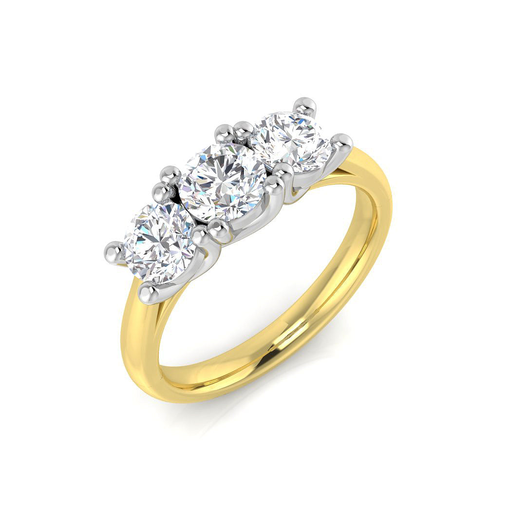 SL9457 — Ring - 18 KT Two Tone