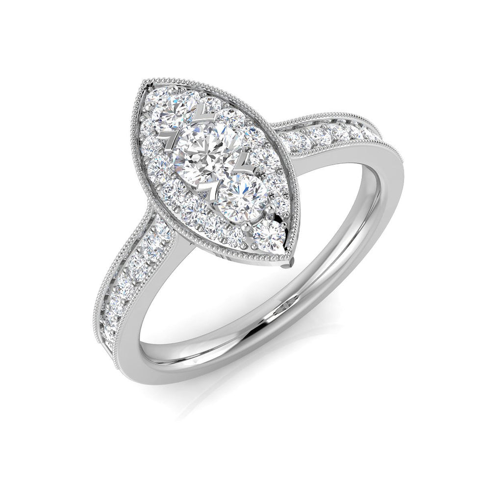 SL9527 — Ring - 9k White Gold