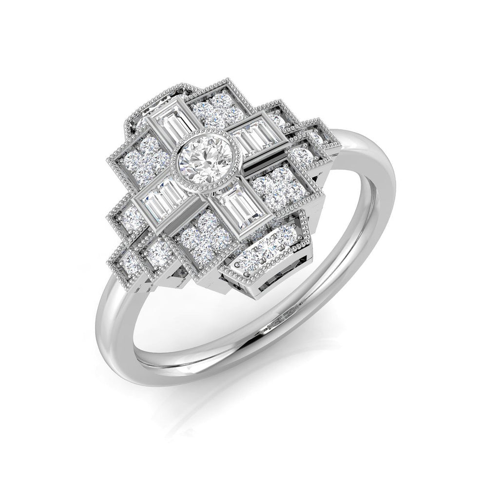 SL9528 — Ring - 9k White Gold