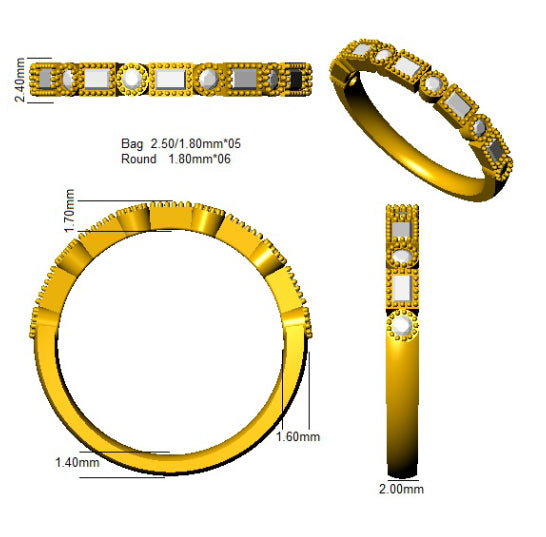 SL9529 — Ring - 9k Yellow Gold detail