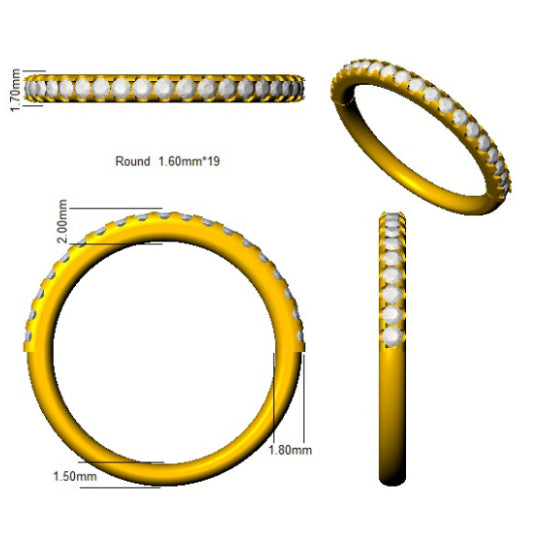 SL9531 — Ring - 18k Yellow Gold detail