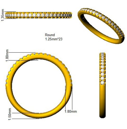 SL9532 — Ring - 18k Yellow Gold detail