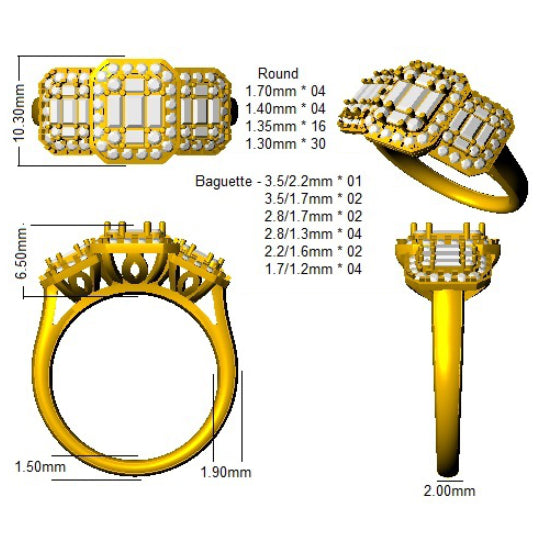 SL9534 — Ring - 9k Two Tone detail