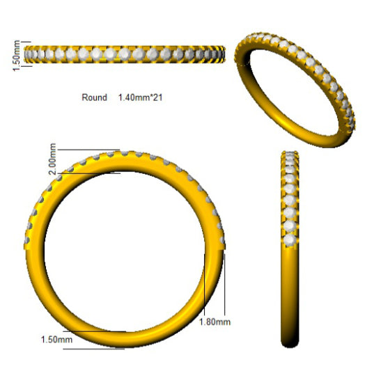 SL9563 — Ring - 18k Yellow Gold detail