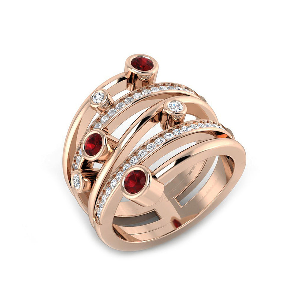 XYR8334 — Ring - 9k Rose Gold