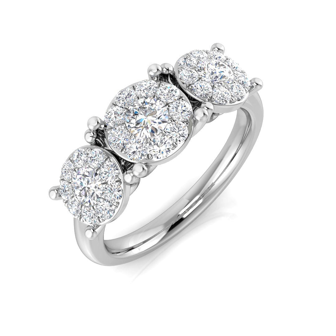 SL9620 — Ring - 9k White Gold