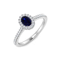 SL9687-5.3X3.7 — Ring - 9k White Gold