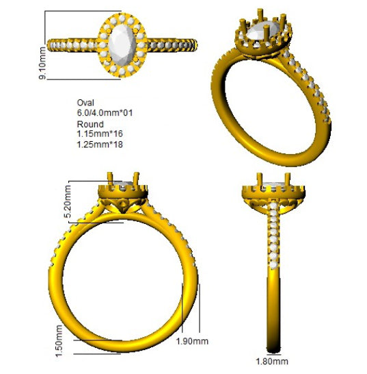 SL9691 — Ring - 950 Platinum detail