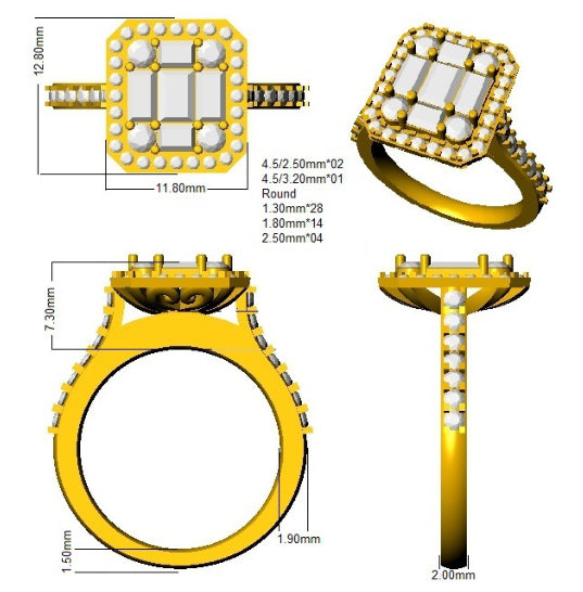 SL9714 — Ring - 9k Yellow Gold detail