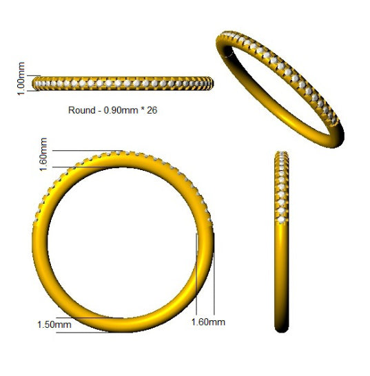SL9744 — Ring - 9k Yellow Gold detail