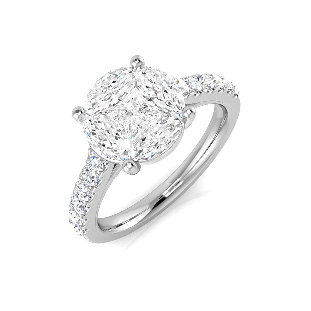 SL9798 — Ring - 9k White Gold