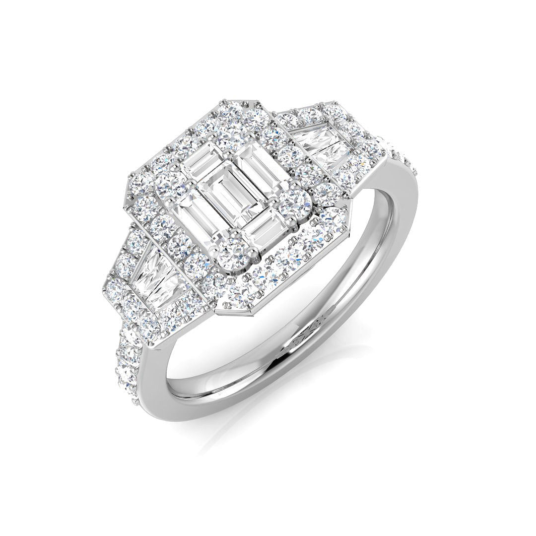 SL9801 — Ring - 9k White Gold