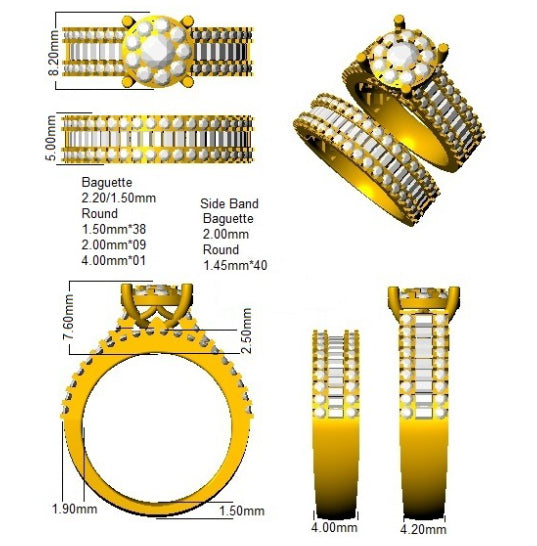 SL9809-S — Ring - 9k Yellow Gold detail