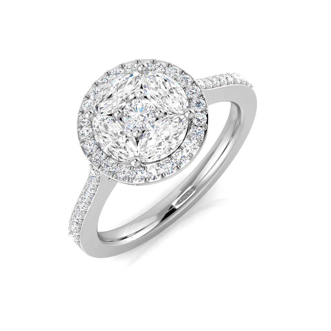 SL9842 — Ring - 9k White Gold