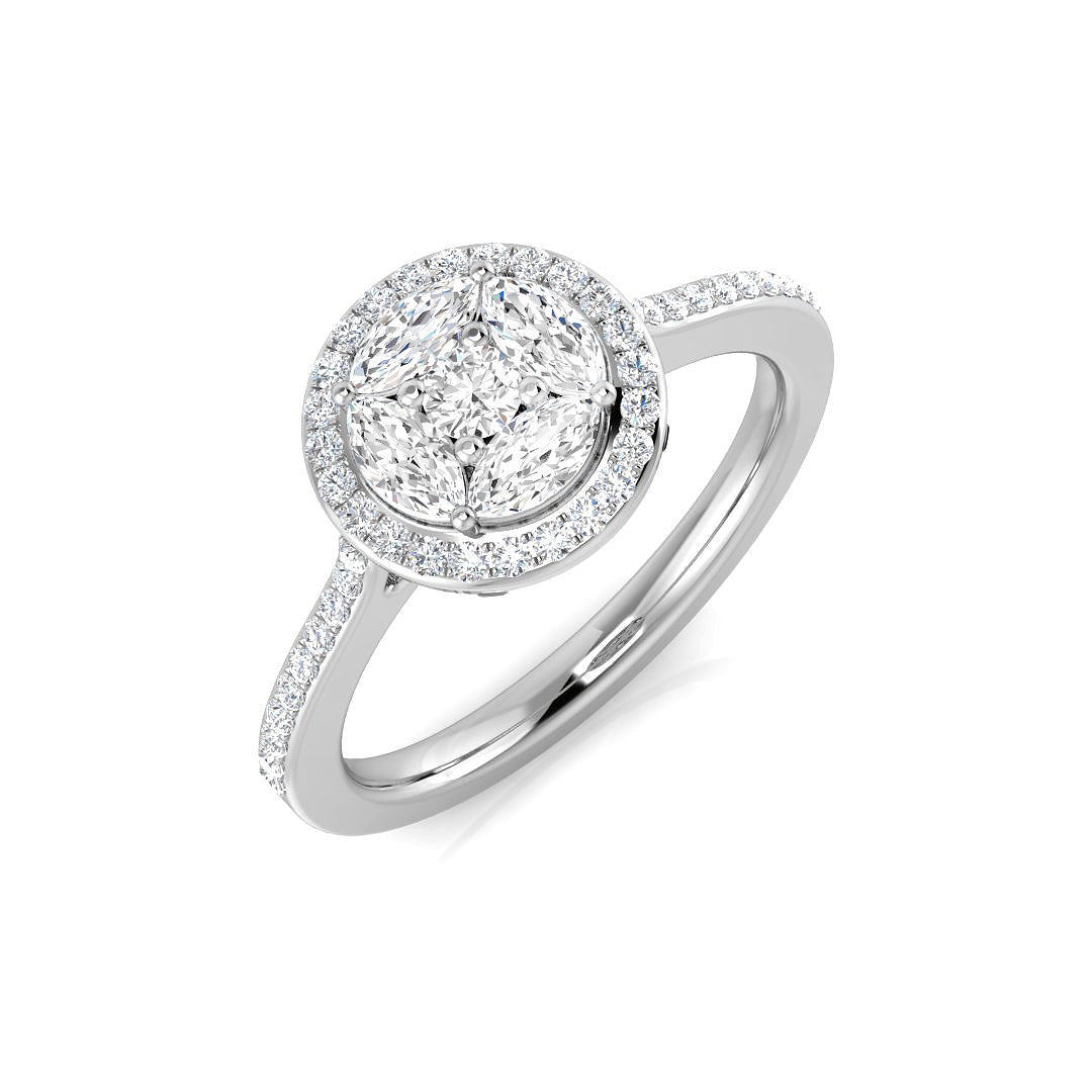 SL9843 — Ring - 9k White Gold