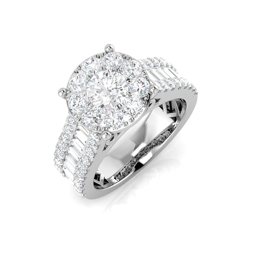 SL9946 — Ring - 9 KT White Gold