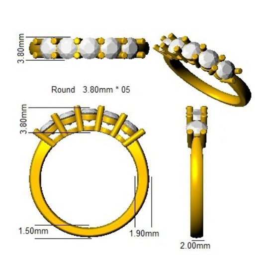 SL9949 — Ring - 9k Yellow Gold detail