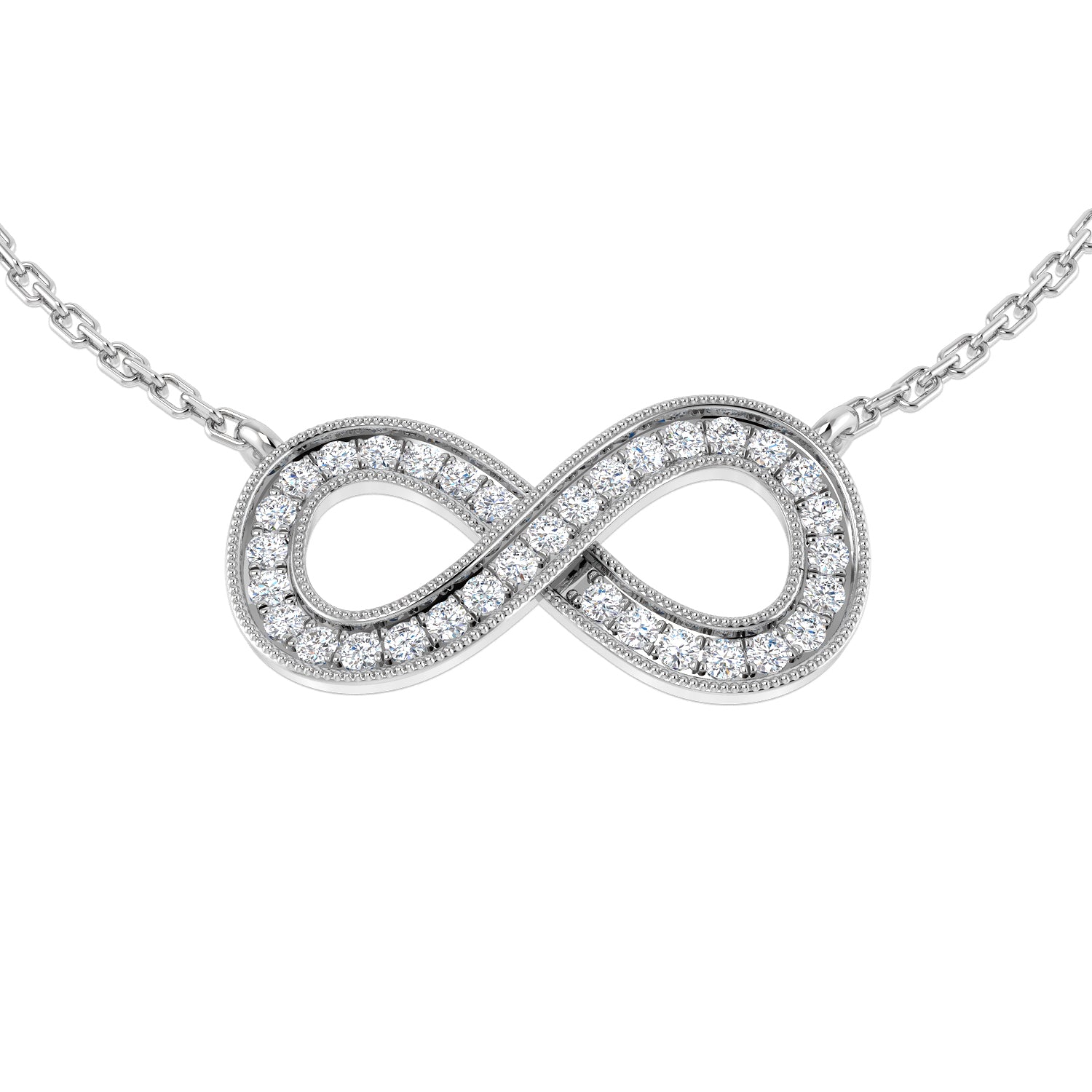 SN1635 — Necklace - 9k White Gold