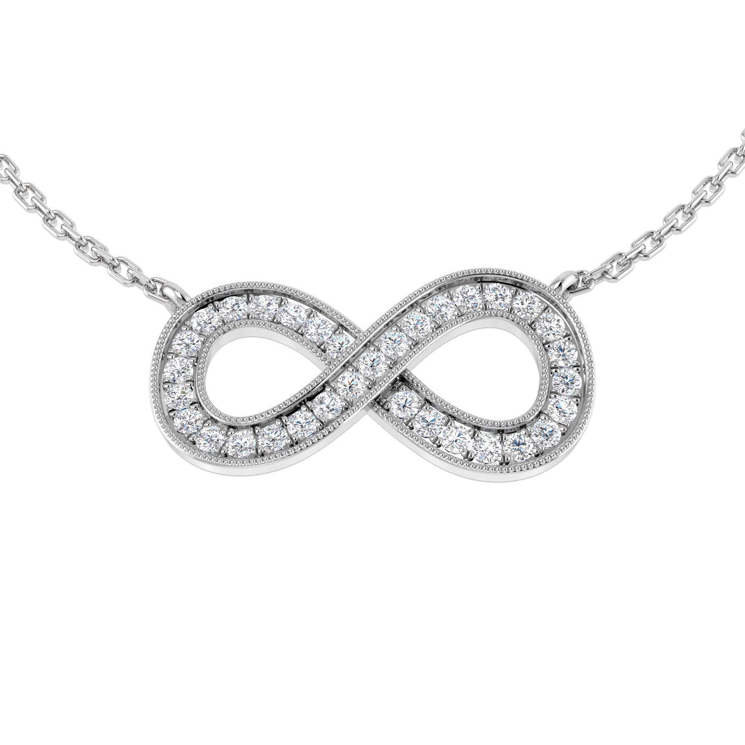SN1636 — Necklace - 9k White Gold
