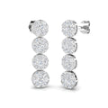 SN1093E — Earrings - 9k White Gold