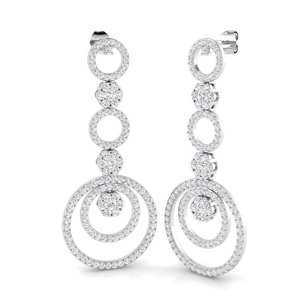SN1138E — Earrings - 9k White Gold