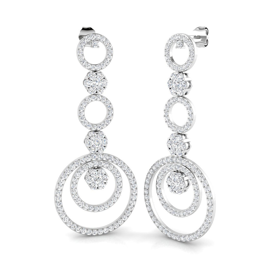 SN1138E — Earrings - 9k White Gold