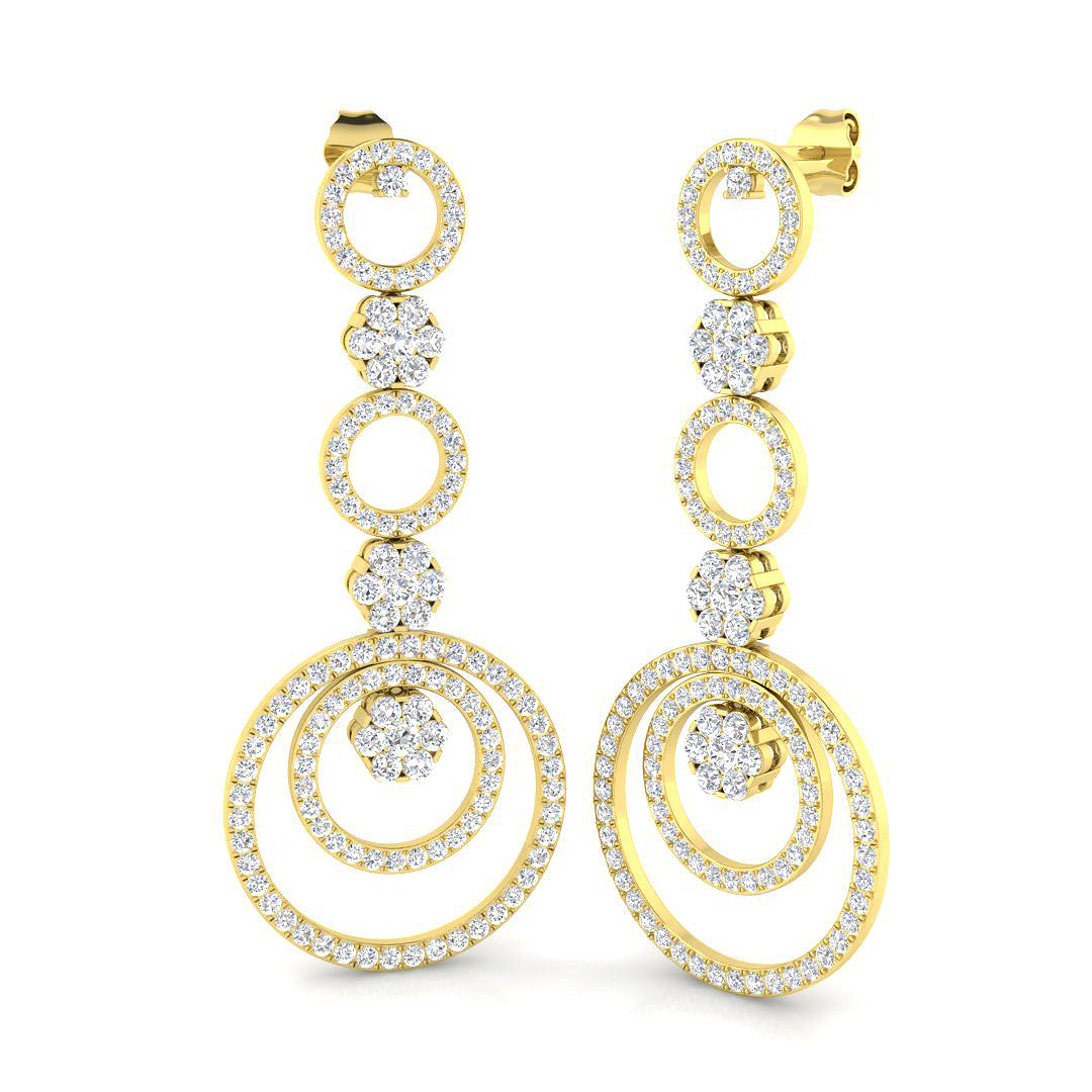 SN1138E — Earrings - 9k Yellow Gold