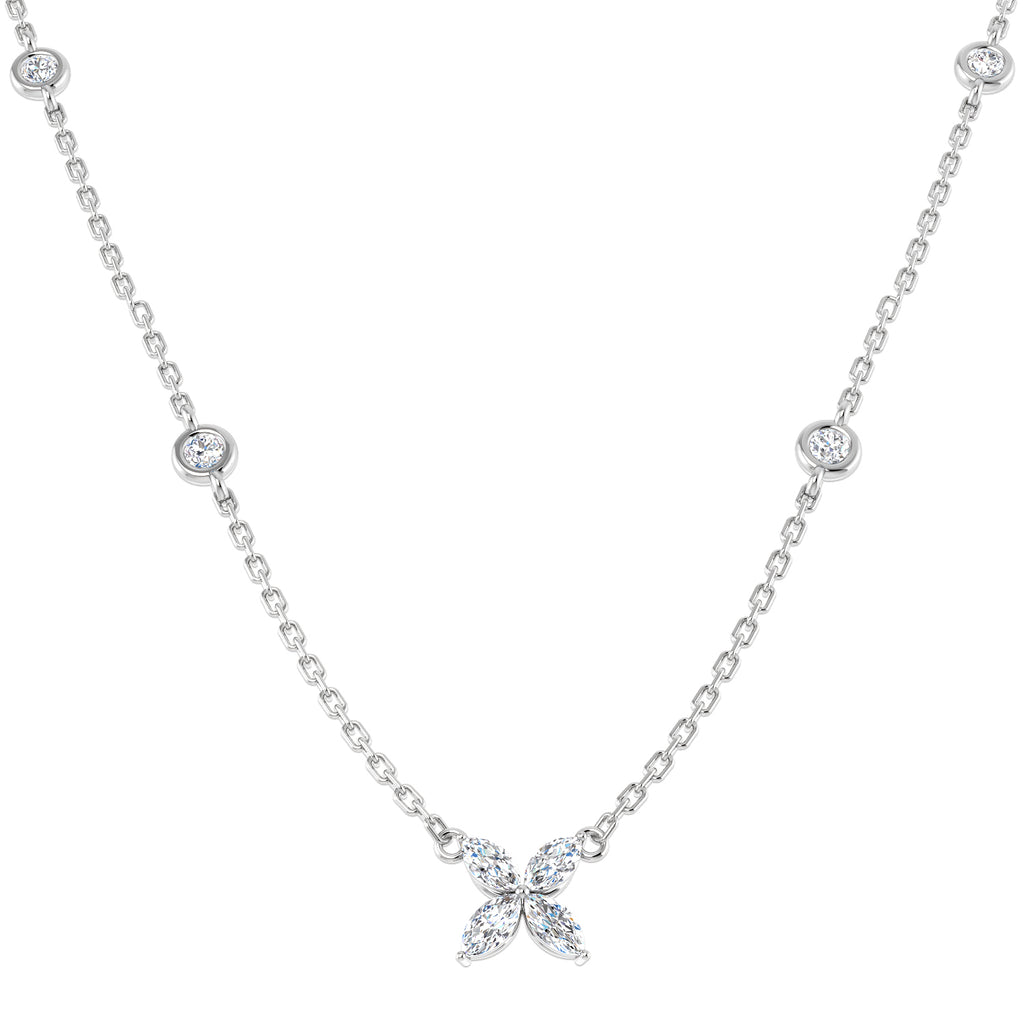 SN1358 — Necklace - 9k White Gold