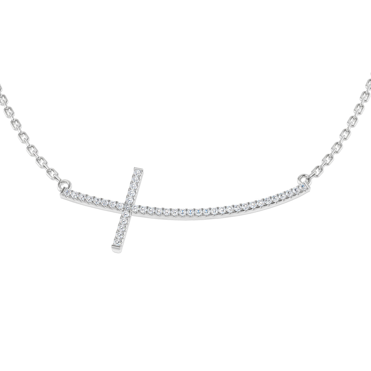 SN1381 — Necklace - 9k White Gold
