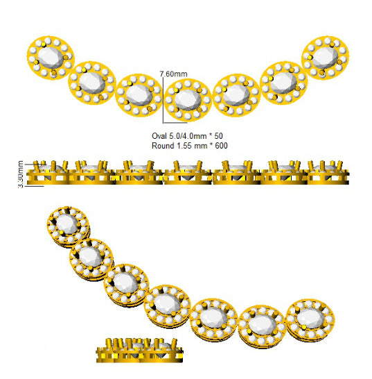 SN1426 — Necklace - 9k Yellow Gold detail