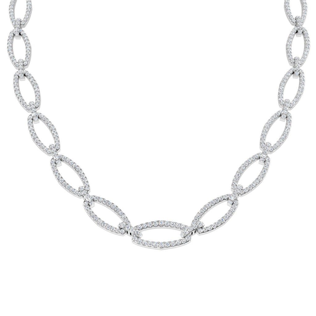 SN1482 — Necklace - 9k White Gold