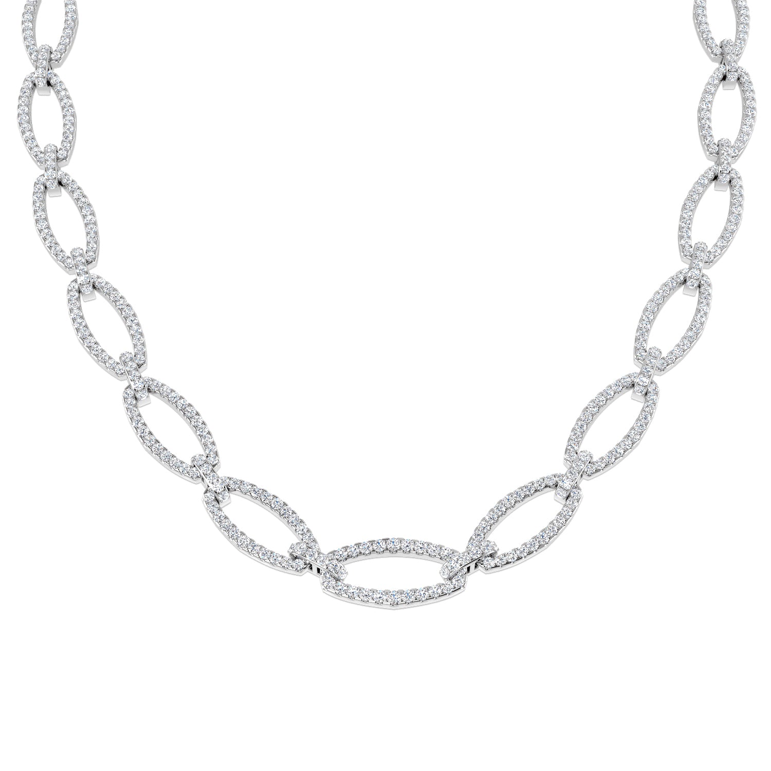 SN1482 — Necklace - 9k White Gold