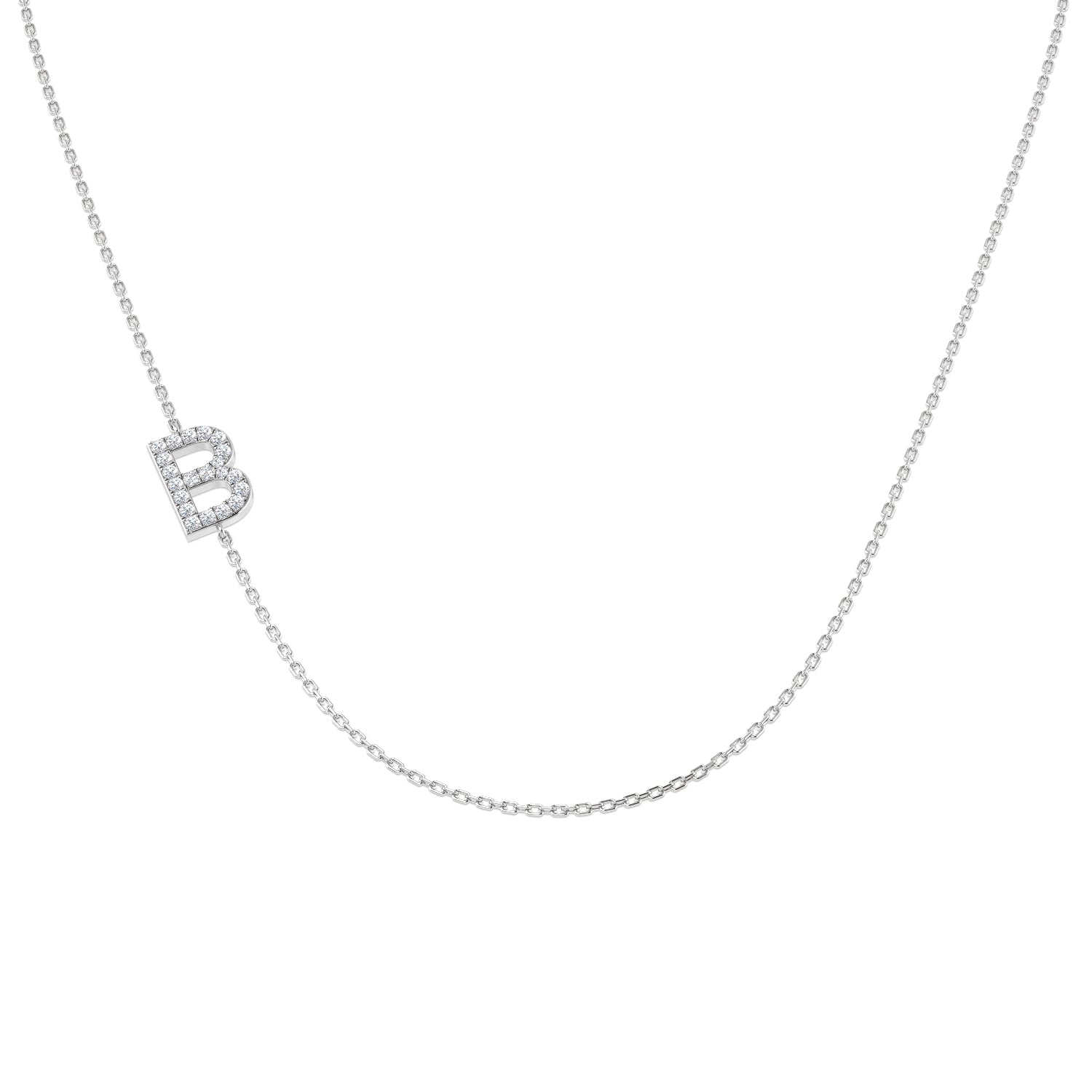 SN1501-B — Necklace - 9k White Gold