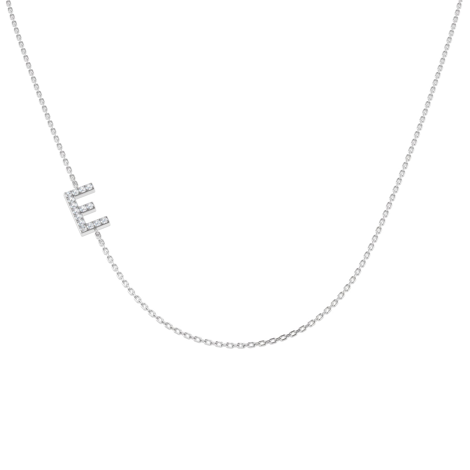 SN1501-E — Necklace - 9k White Gold