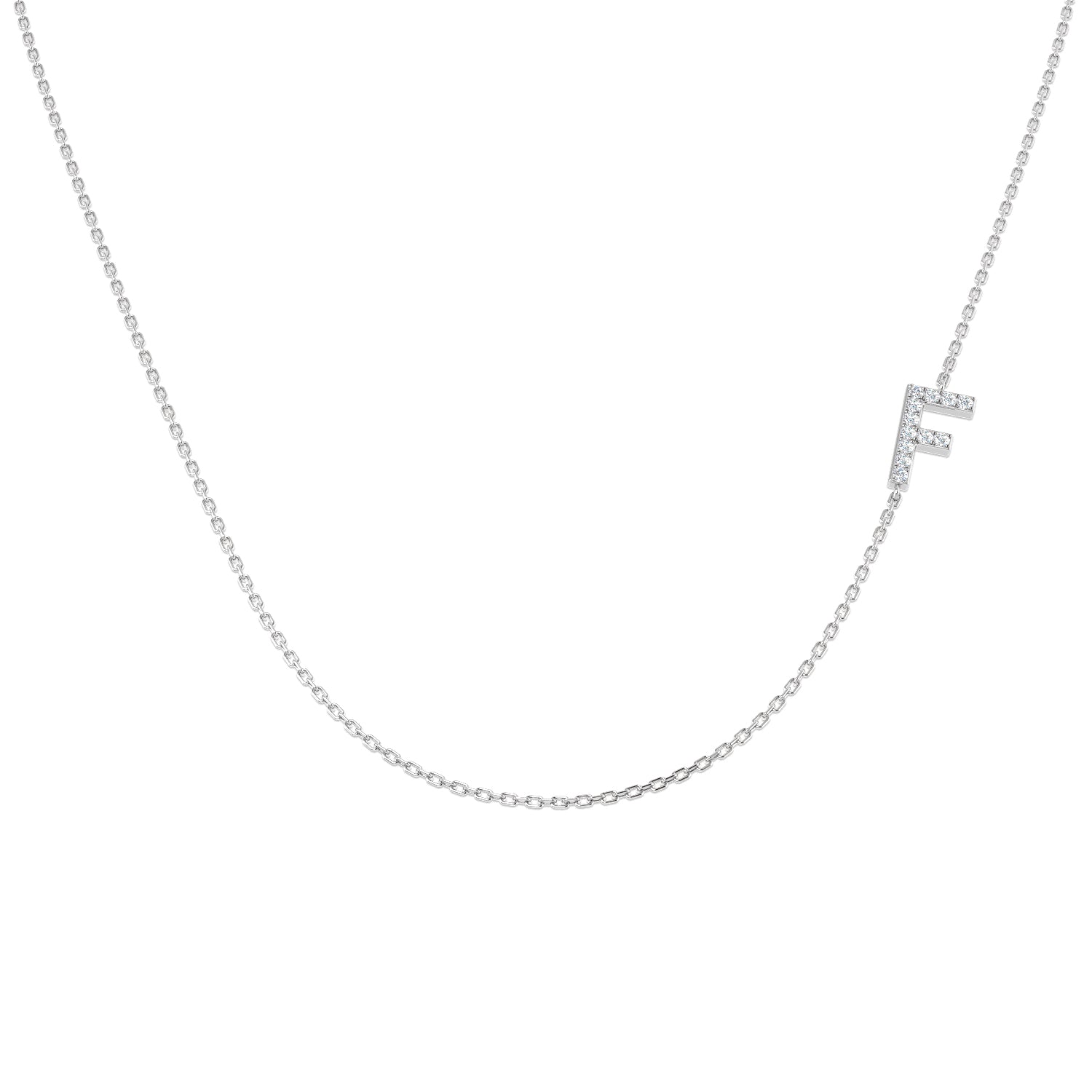 SN1501-F — Necklace - 9k White Gold