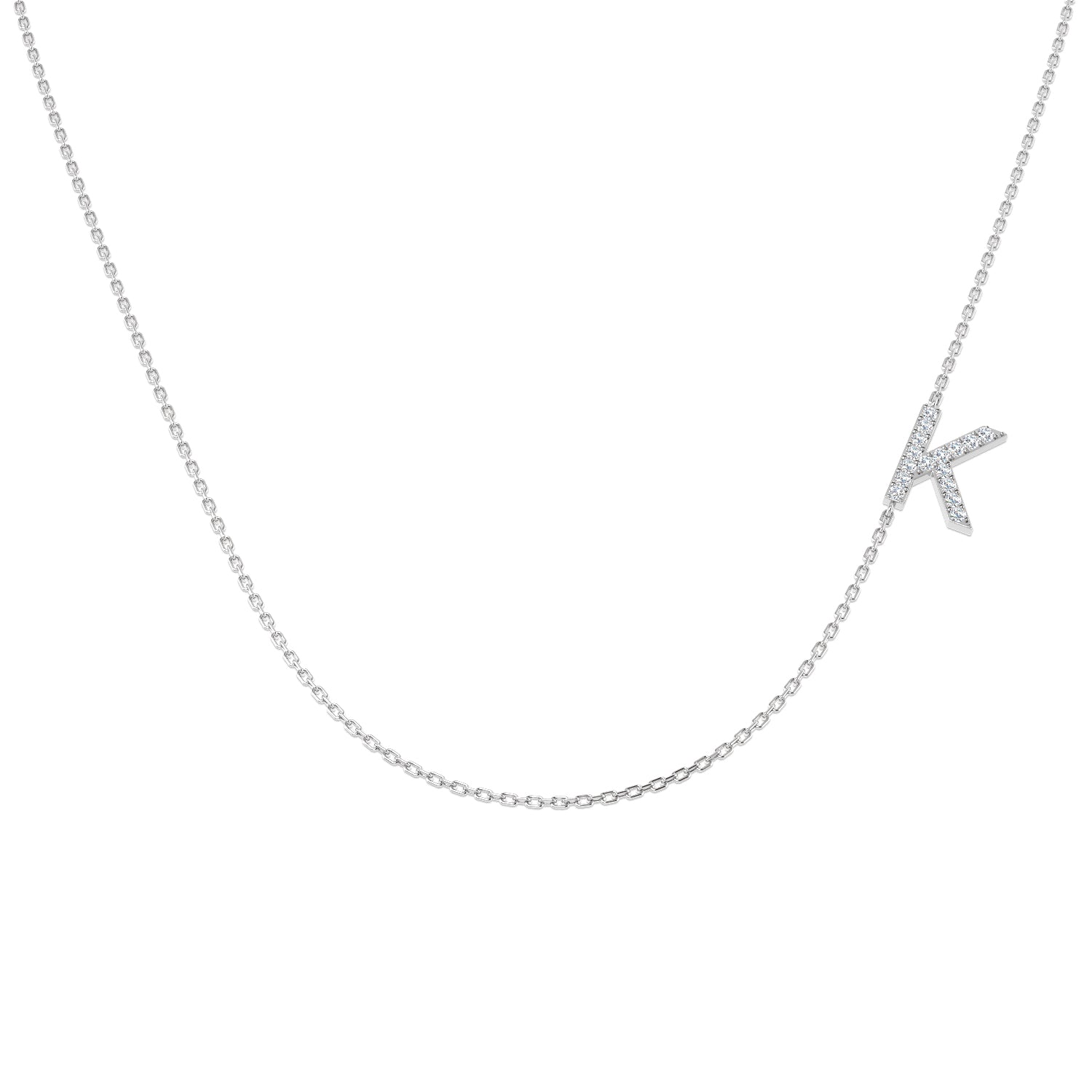 SN1501-K — Necklace - 9k White Gold