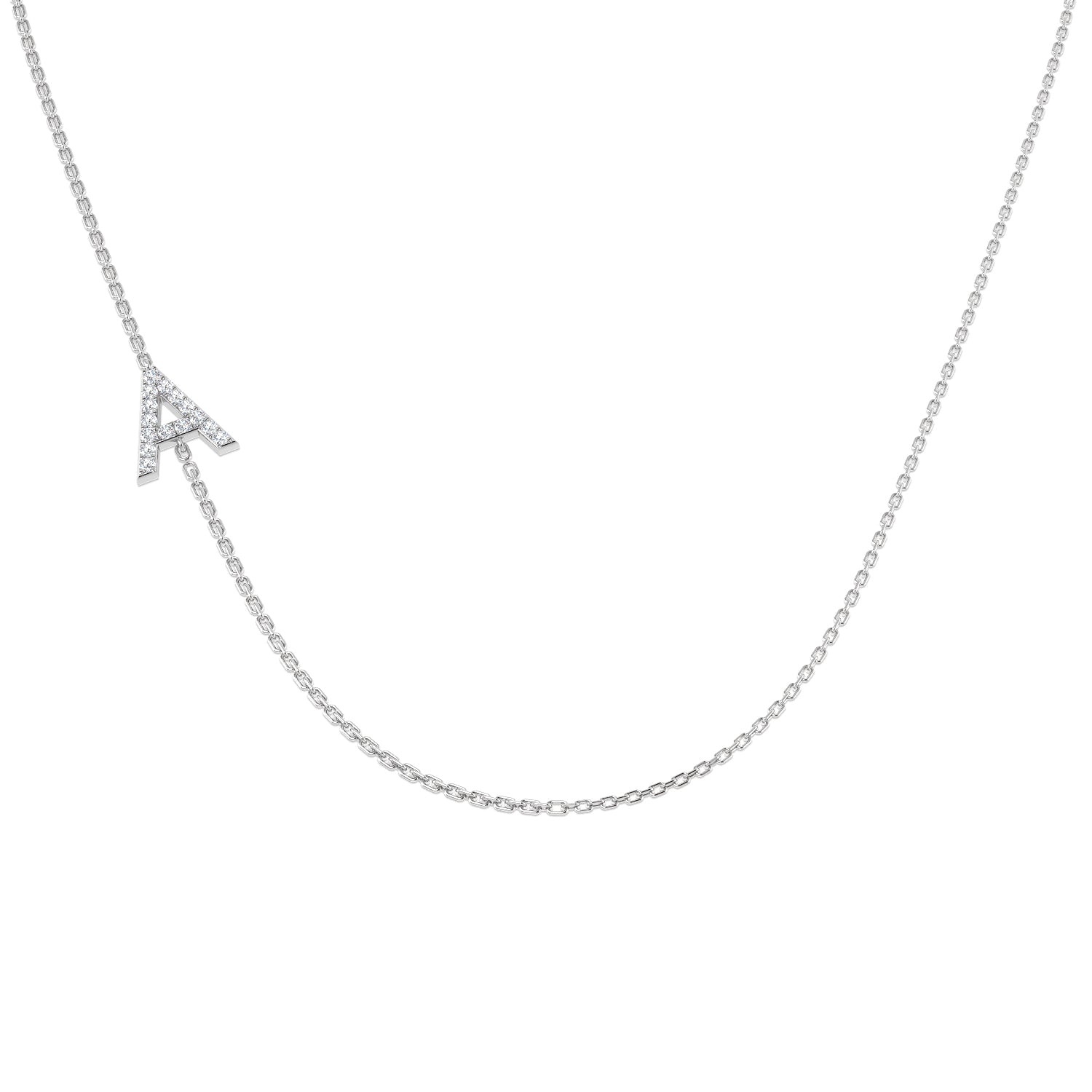 SN1501-A — Necklace - 9k White Gold