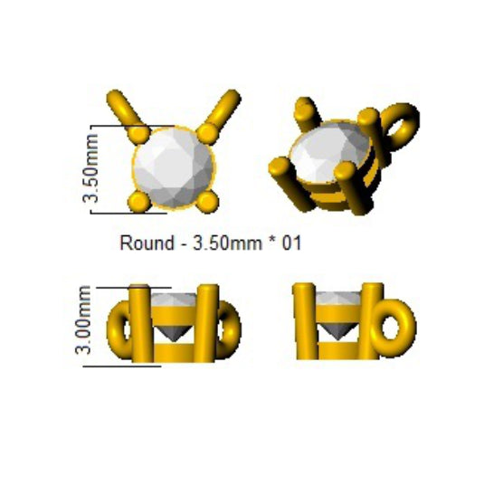 SN1502 — Necklace - 9k Yellow Gold detail