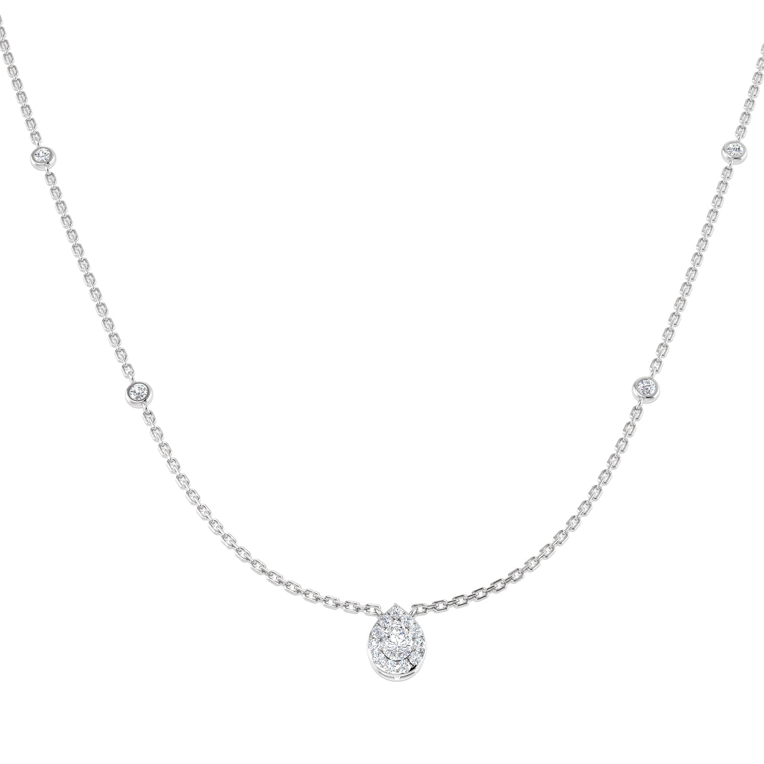 SN1522 — Necklace - 9k White Gold