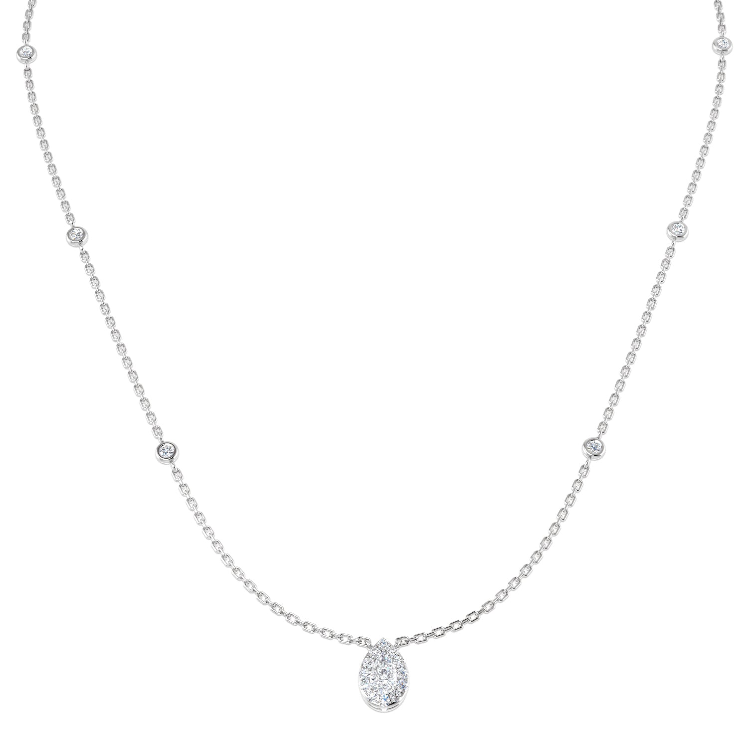 SN1523 — Necklace - 9k White Gold