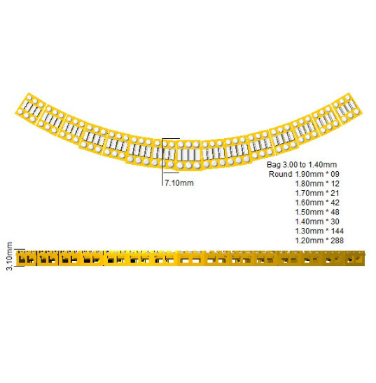 SN1572 — Necklace - 9k Yellow Gold detail
