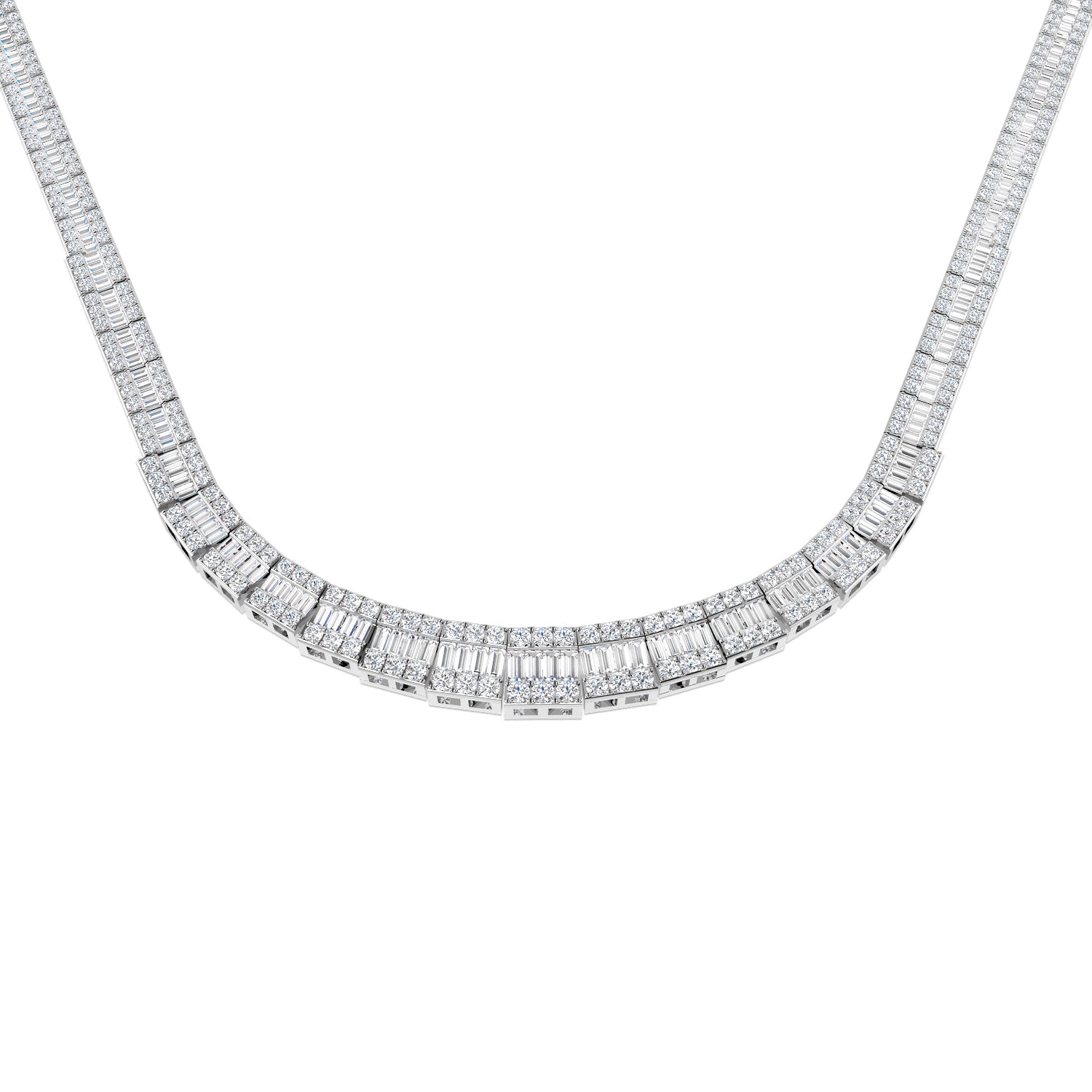 SN1572 — Necklace - 9k White Gold